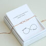 Delicate Infinity Bracelet, thumbnail 1 of 11