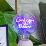 Cocktails And Dreams Light Bulb And Desk Lamp, thumbnail 2 of 4