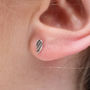 Sterling Silver Tiny Skulls Or Wing Earrings, thumbnail 3 of 8