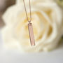 Vertical Bar Sterling Silver Necklace, thumbnail 2 of 10