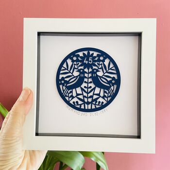 Framed Personalised 45th Anniversary Gift, 4 of 12