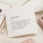 Personalised Sister Birthday Poem Card, thumbnail 1 of 7
