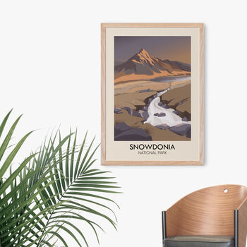 Snowdonia National Park Travel Poster Art Print, 4 of 8