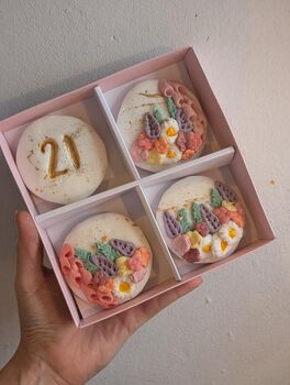 Personalised Wild Flower Biscuit Gift Box And Wild Flower Greetings Card, 3 of 8