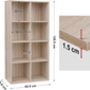 Bookcase Floor Standing Storage Unit Wooden Bookshelf, thumbnail 11 of 12