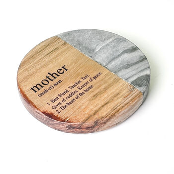 Mother/Father Definition Marble Coaster, 7 of 8