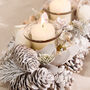 White Christmas Triple Candle Holder, thumbnail 4 of 4