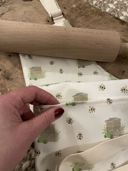 Bee Cotton Linen Apron, 2 of 2