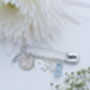Aquamarine Bridal Charm Pin, thumbnail 8 of 8