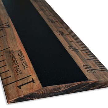 Chalkboard Tudor Wood Height Chart Ruler, 4 of 4