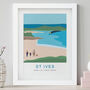 Personalised St Ives Beach Family Art, thumbnail 5 of 9