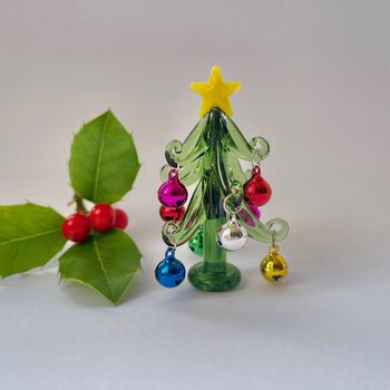 Handmade Tiny Glass Tree With Multicoloured Baubles, 8 of 8