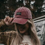 Washed Pink 'The Wanderer' Cotton Cap, thumbnail 2 of 6
