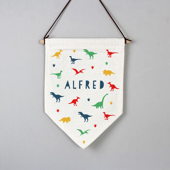 Personalised Dinosaur Banner For Kids, 2 of 3