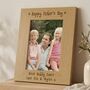 Fathers Day Gift Personalised Wooden Photo Frame 6x4, thumbnail 1 of 6