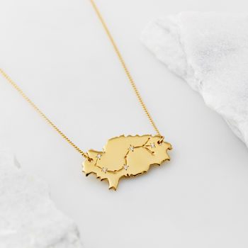 Ibiza Constellation Necklace Silver, Gold/Rose Plated, 3 of 12