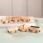 Personalised New Baby Wooden Train Set, thumbnail 1 of 6