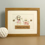 Personalised Siblings Embroidered Artwork, thumbnail 4 of 7