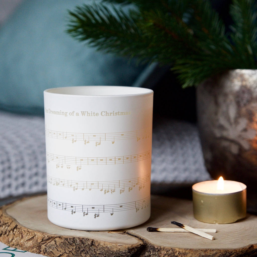 Personalised Illuminated Christmas Song Candle By Illumer