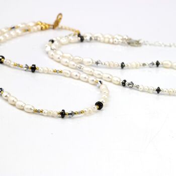Simple Pearl And Gemstone Beaded Necklace, 12 of 12