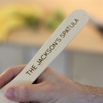 Personalised Wooden Spatula, 3 of 5
