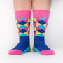 Geometric Cotton Socks Inspired By David Hockney, thumbnail 5 of 7