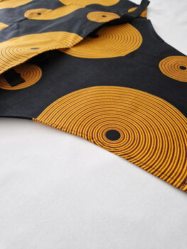 African Print Apron | Black Tunde Print, 4 of 4