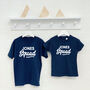 Personalised Squad Family Surname Matching T Shirt Set, thumbnail 3 of 4