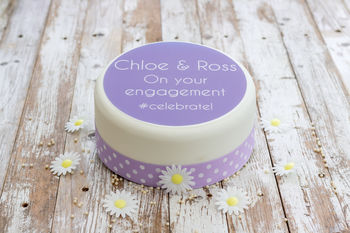 Personalised Engagement #Celebrate Cake Decoration, 2 of 2