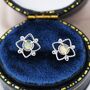 Vintage Style Opal Lace Stud Earrings, thumbnail 3 of 12