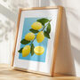 Summer Lemons Wall Art Print, thumbnail 4 of 6
