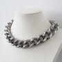 Silver Chain And Swarovski Crystal Necklace Necklace, thumbnail 4 of 5