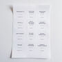 6cm X 6cm Square White Waterproof Personalised Labels, thumbnail 4 of 5