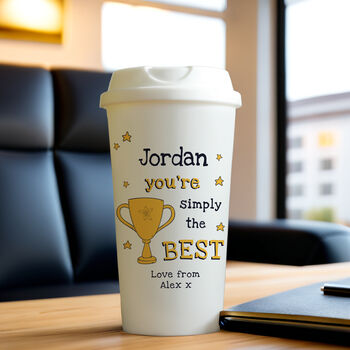 Personalised Simply The Best Travel Mug, 2 of 4