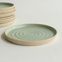 Mint Green Ceramic Side Plate Stone, thumbnail 1 of 6