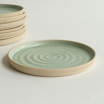 Mint Green Ceramic Side Plate Stone, 3 of 8