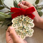 Make Your Own Stitched Mistletoe Decoration, thumbnail 4 of 5