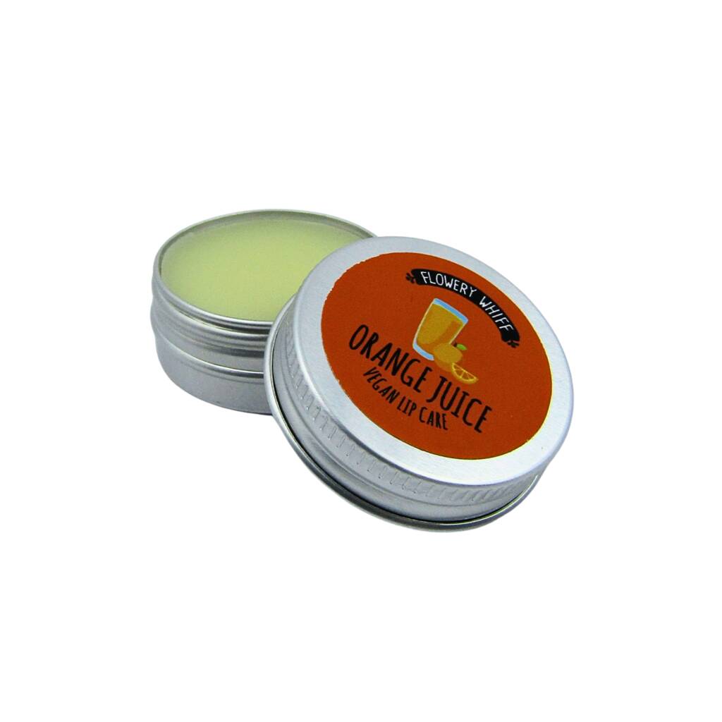 Orange Juice Vegan Lip Balm By Flowery Whiff