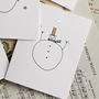 Pack Of Six Snowmen With Stars Cards, thumbnail 4 of 6