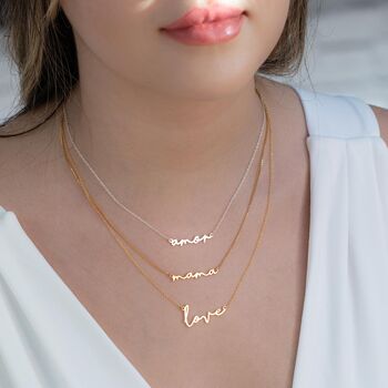 Love Script Necklace, 8 of 9