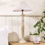 Veria Grey Wash Carved Table Lamp, thumbnail 1 of 5