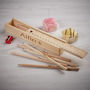 Personalised Wooden Pencil Case And Pencils, thumbnail 2 of 4