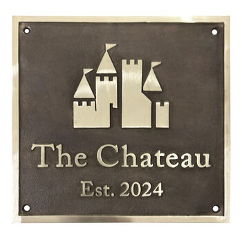 Solid Brass Laundry Plaque With Antique Finish, 10 of 11