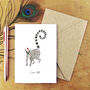 Conspiracy Christmas Ring Tailed Lemur Greetings Card, thumbnail 1 of 6