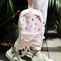 Hand Embroidered Pastel Pink Mini Backpack, thumbnail 1 of 7