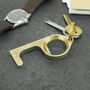 Solid Brass Touch Tool Bottle Opener Keyring, thumbnail 1 of 4