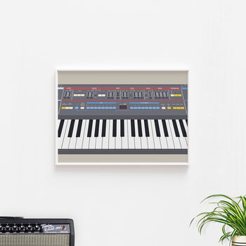 Synthesizer Keys Print | Juno Synth Poster, 8 of 10