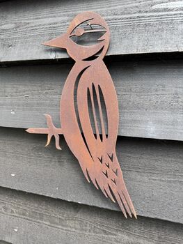 Woodpecker Garden Tree Ornament , Fence Decoration , Bird Sign , Wildlife Gift, 8 of 10