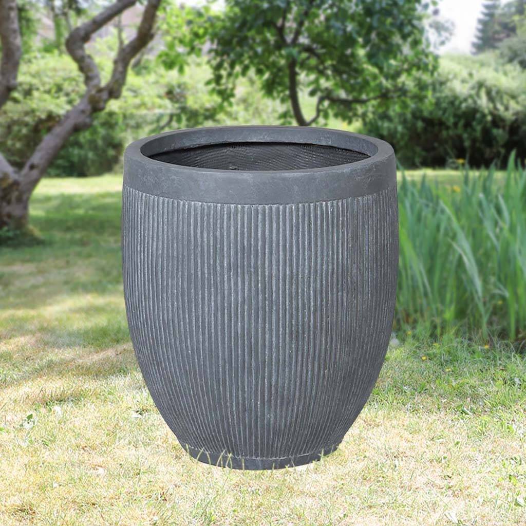 Large Contemporary Ribbed Tub Planter By Dibor | notonthehighstreet.com