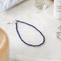 925 Silver Super Mini Lapis Lazuli Crystal Bracelet, thumbnail 1 of 4